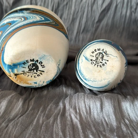 Vintage Nemadji Pottery. Set Of Two - Picture 4 of 12